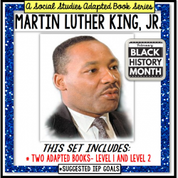 MARTIN LUTHER KING, JR. Black History Month ADAPTED BOOK for Special Education and Autism